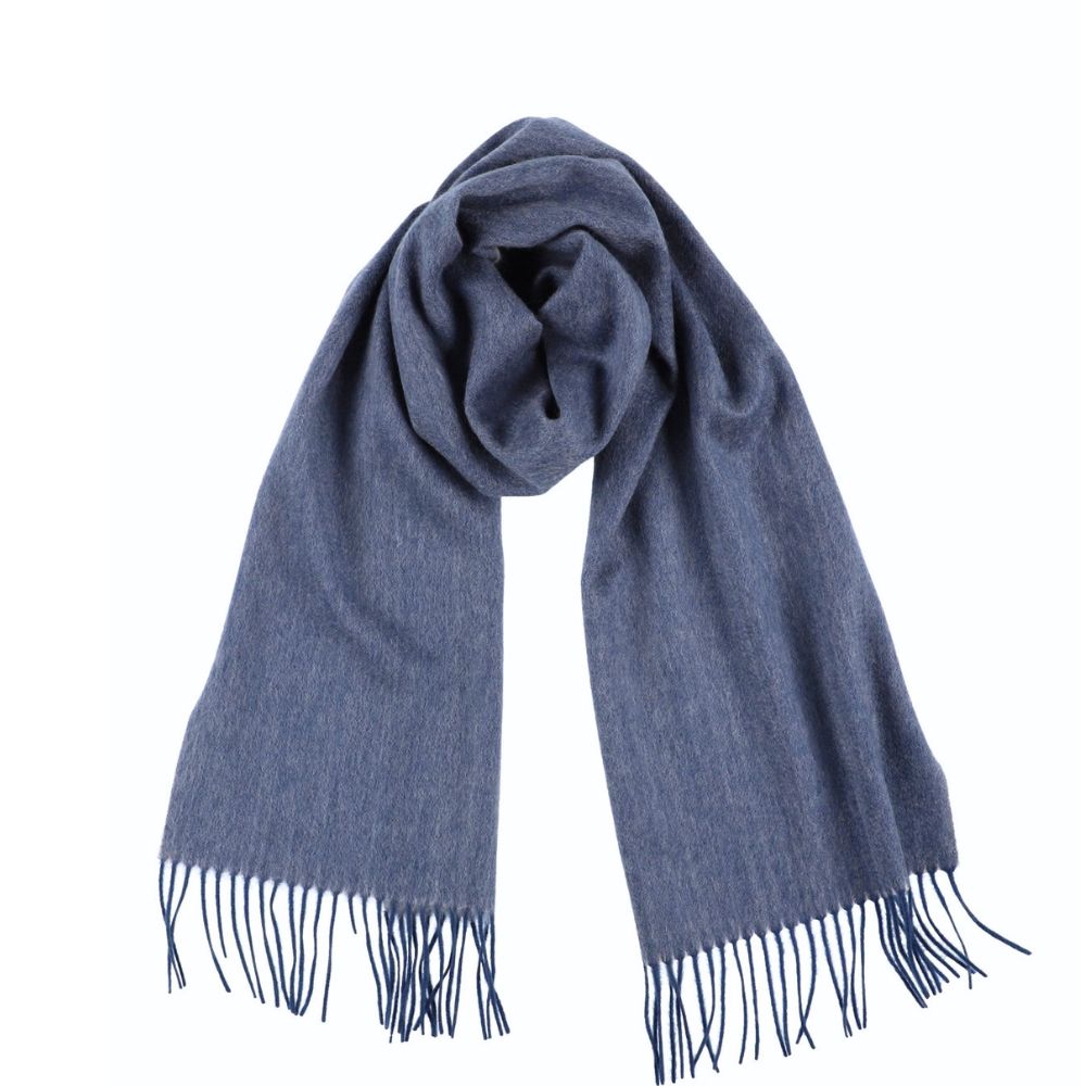 Blauer Schal aus 100% Kaschmir für Damen Paris (4)