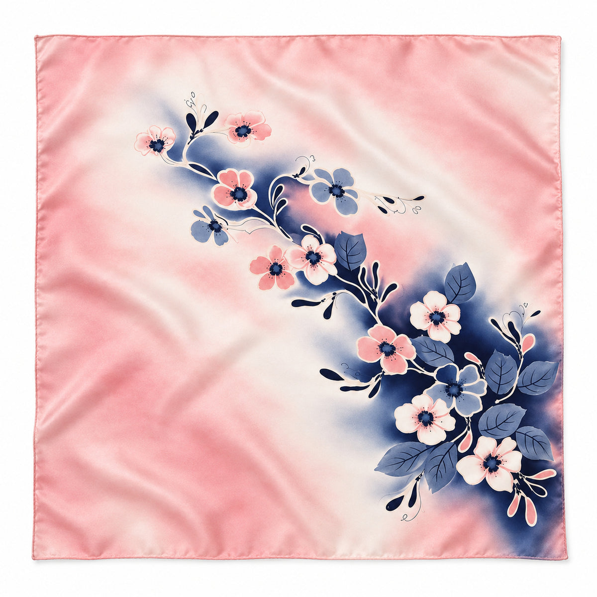 Rosa Seidentuch 90x90 (Test)
