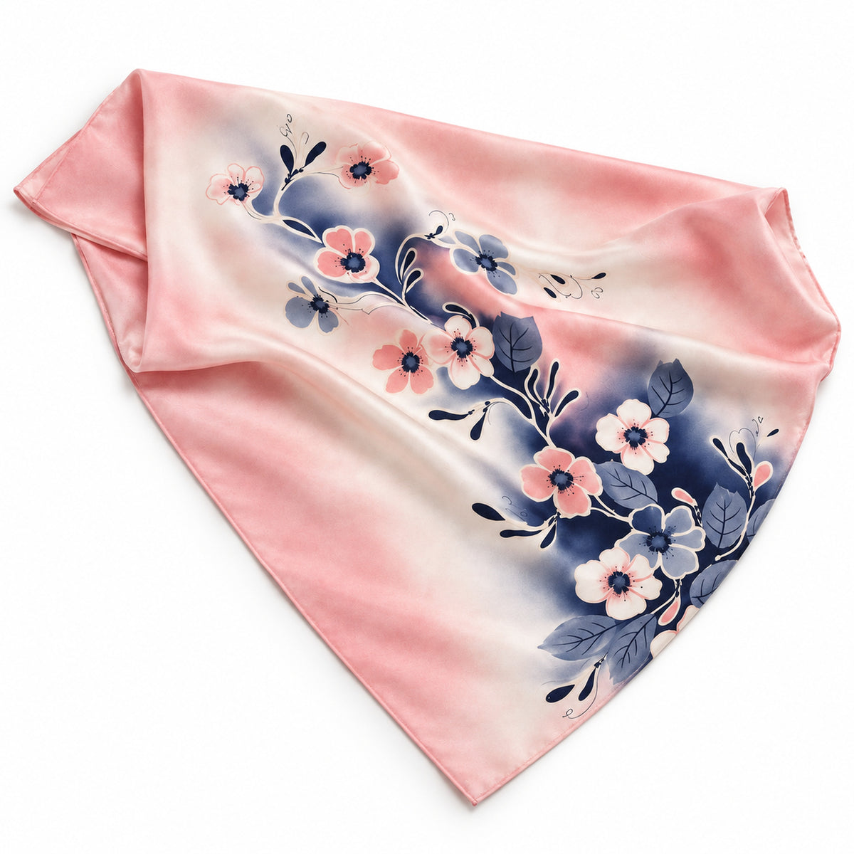 Rosa Seidentuch 90x90 (Test)